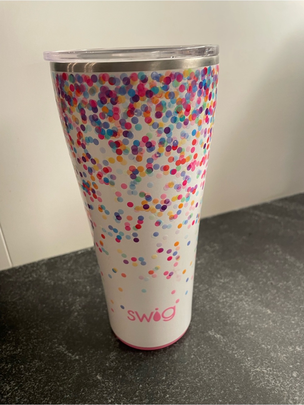 Swig Confetti White Insulated Tumbler - Multi-Color